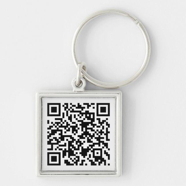 QR kodierter Schlüsselanhänger (Vorne)