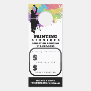 *~* QR Kostenvoranschlag Zuhause-Außenmalerei Türanhänger