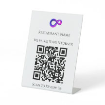 QR-Kundenfeedback-Überprüfungsschild