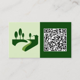 🍃 QR Landscaping Rasenmäher Visitenkarte