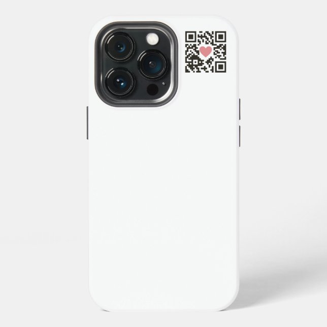 QR-Liebe iPhone 13 Pro Hülle (Hinten)