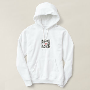QR-Liebescode Hoodie