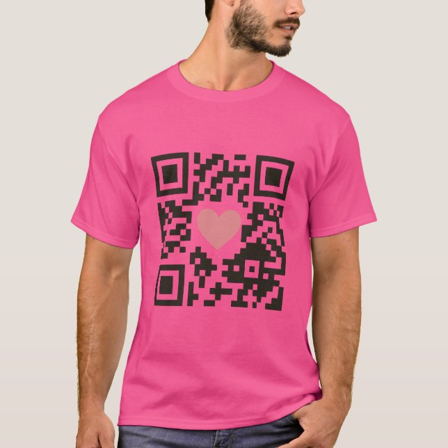 QR-Liebescode T-Shirt (Vorderseite)