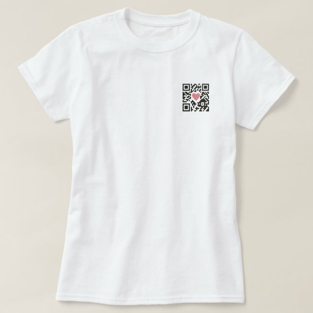 QR-Liebescode T-Shirt (Design vorne)