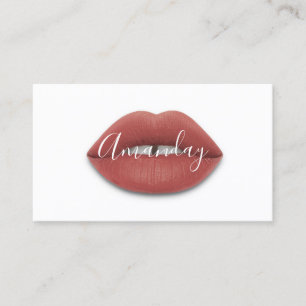 QR-Logo für das Logo "Makeup Artist White Rose Lip Visitenkarte