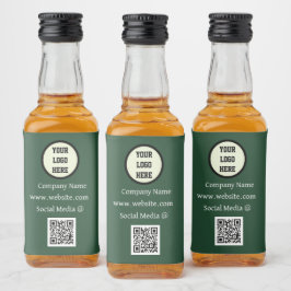 QR-Logo-Gesellschaft Grünes Unternehmen Alkoholflaschenetikett