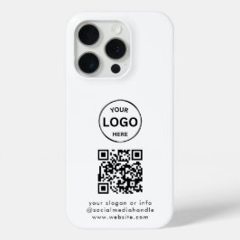 QR-Logos Business Minimalistisch Einfach Case-Mate iPhone Hülle