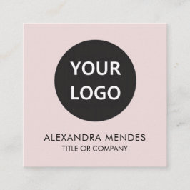 QR-Logos für Social Media rosa Visitenkarte