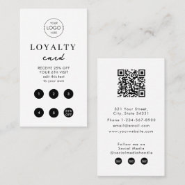 QR-Loyalität für einfache Loyalitäten für das Whit Visitenkarte