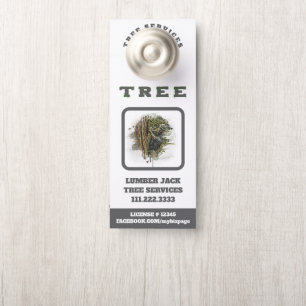 *~* QR Man Lumber Jack Tree Services Künstlerisch  Türanhänger