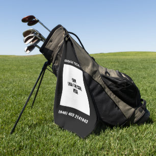 QR-Markenbezeichnung für Personalisiertes Foto mit Golfhandtuch