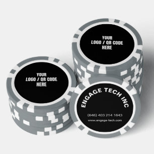 QR-Markenbezeichnung für Personalisiertes Foto mit Pokerchips
