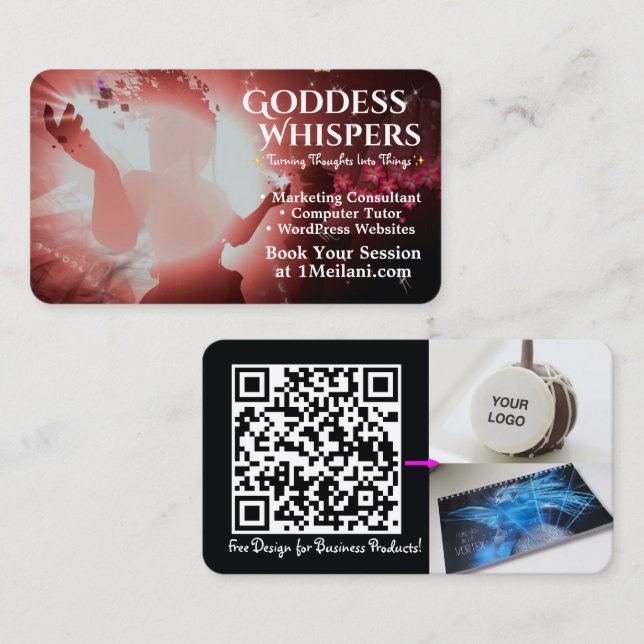 QR-Meldebogen-Visitenkarte Visitenkarte (Vorne/Hinten)