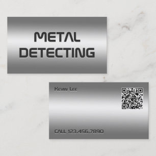 QR Metalldetektor Visitenkarte
