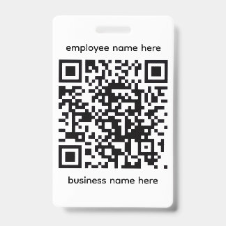 QR-Namensschild Ausweis