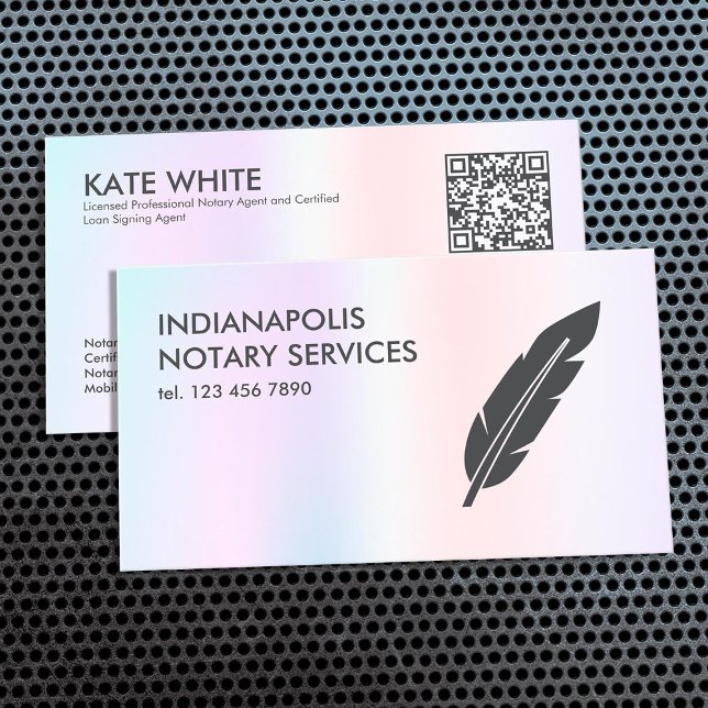 QR Notar- und Kreditsignierungs-Agent Visitenkarte (QR Notary & Loan Signing Agent)