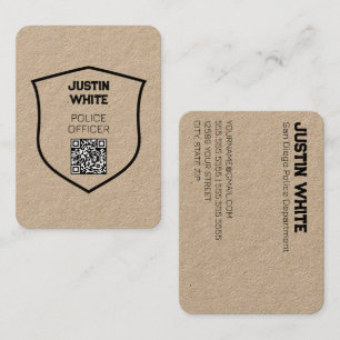 🛡️ QR-Polizeibeamte Visitenkarte