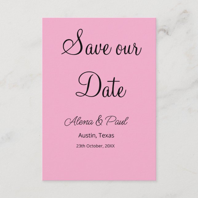 QR Rette Unser Datum, um das Datum der Fotoname Sc Begleitkarte (Vorderseite)