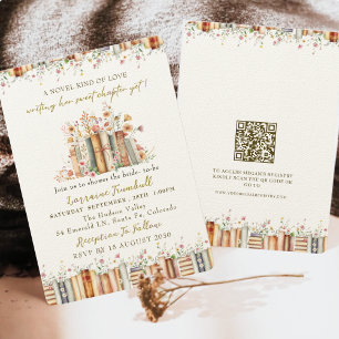 QR-Roman Hochzeit Neue Kapitel Junggesellinnenabsc Einladung
