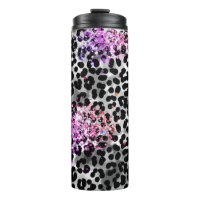 *~* QR Rosa Glitzer Tierleopard Muster Girl