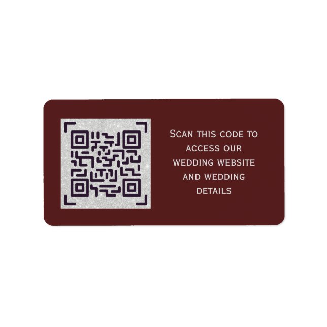 QR-SCANNING-CODE - Aufkleber für die Gerettet DATE Adressaufkleber (Vorne)