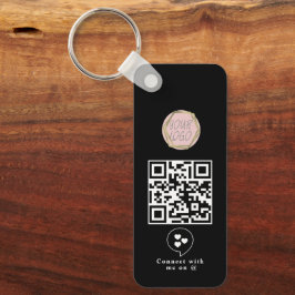 QR-Schlüsselanhänger für Social Media Business-Log Schlüsselanhänger