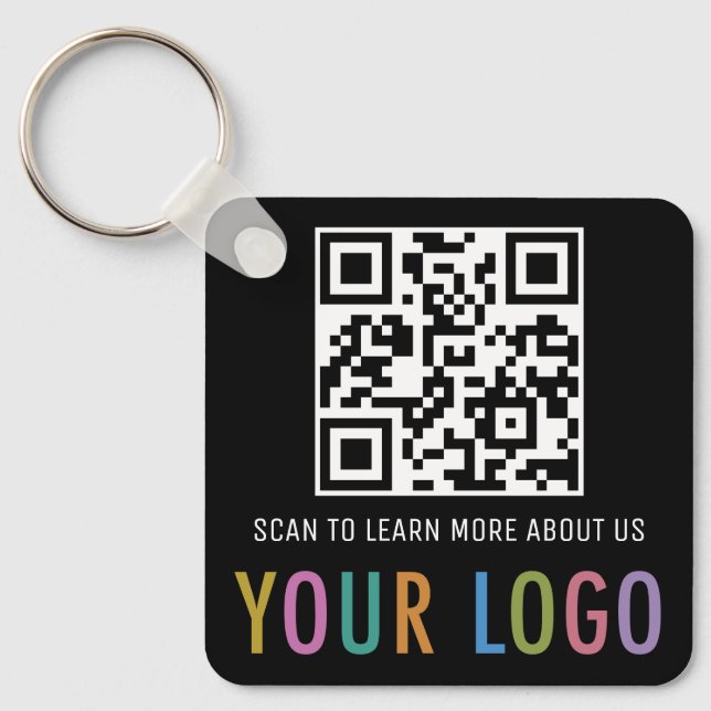 QR-Schlüsselanhänger mit eigenem Logo Aluminium-Qu Schlüsselanhänger (Vorderseite)