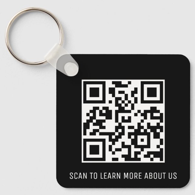 QR-Schlüsselanhänger mit eigenem Logo-Quadrat-Alum Schlüsselanhänger (Vorderseite)