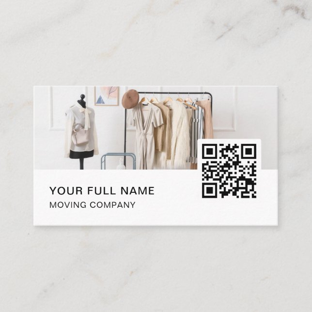 QR-Stylist-Logos für soziale Medien Visitenkarte (Vorderseite)