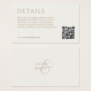 QR Taupe & Ivory Geschenkkarte