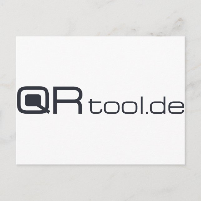 QR-Tool Postkarte (Vorderseite)