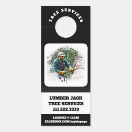 *~* QR Tree Services Mann Lumber Jack Door Türanhänger