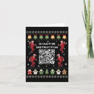 Qr Trump Dance Code Präsident sucht nach Anweisung Karte
