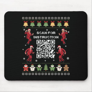Qr Trump Dance Code Präsident sucht nach Anweisung Mousepad