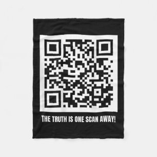 Qr Trump Dancing Code Merch Uni-Erwachsene, Schwar Fleecedecke