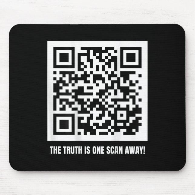 Qr Trump Dancing Code Merch Uni-Erwachsene, Schwar Mousepad (Vorne)