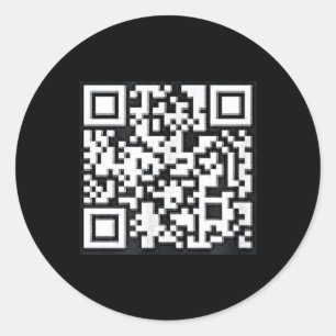 Qr Trump Präsident Trump Tance Code Funny Uni Runder Aufkleber