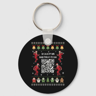 Qr Trump Tanzcode Präsident scannen für Anweisung Schlüsselanhänger