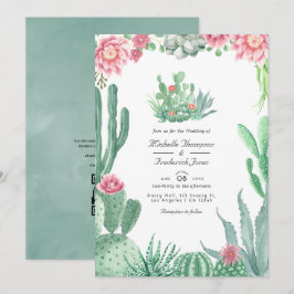 QR-UAWG-Hochzeiten von Aquarellfarben Einladung