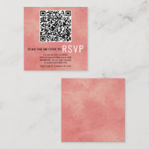 QR-UAWG Korallenrosa Hochzeit