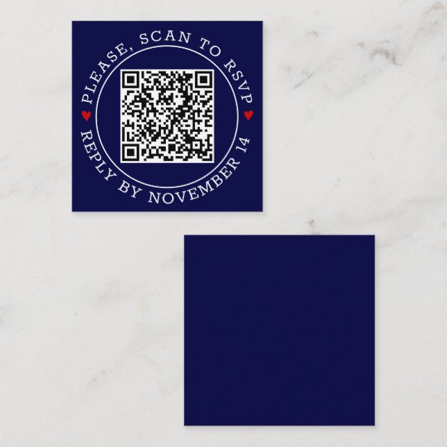 QR-UAWG mit Blauen Grenzherzen Begleitkarte (Vorne/Hinten)