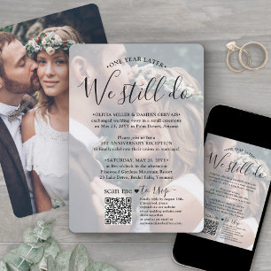 QR-UAWG zum Hochzeitstag - wir machen noch Foto Einladung