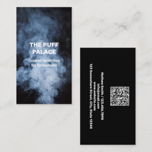 QR-Visitenkarte für den Rauchshop Visitenkarte