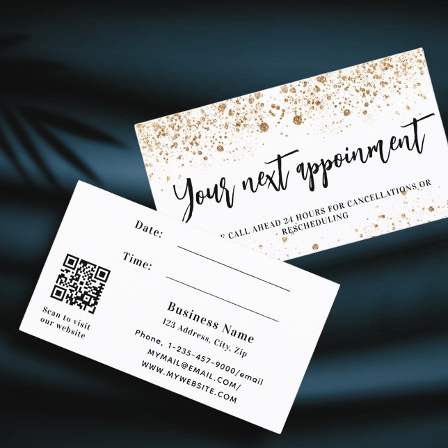 QR-Visitenkarte für Weißgold Glitzer Rabattkarte (Von Creator hochgeladen)