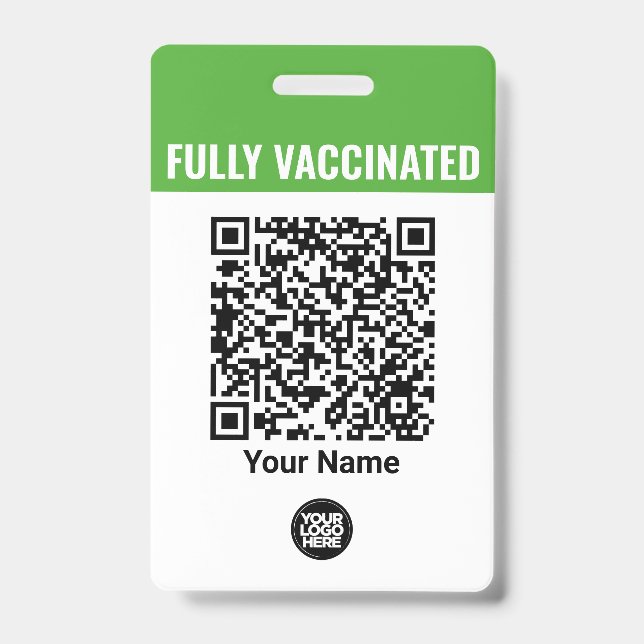 QrCode-Impfung mit benutzerdefinierten Namen für M Ausweis (Vorderseite)