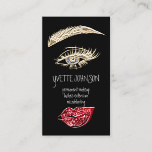 QRCode Red Lips für das dauerhafte Makeup-Logo von Visitenkarte