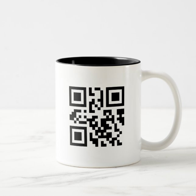 QRMug Zweifarbige Tasse (Rechts)
