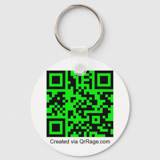 QrRage.com - Ihr eigener QR-Code Schlüsselanhänger (Vorderseite)
