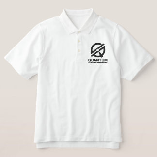 QSI - Mens Polo - Schwarzes Logo
