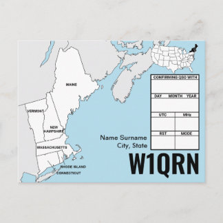 QSL-Karte New England Karte